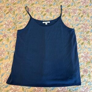 Green Envelope Navy Blue Spaghetti Strap Women’s Tank Top